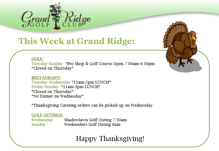 11-23 Week Happenings