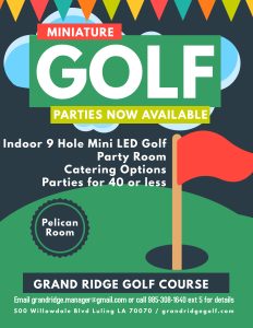 Mini Golf Flyer